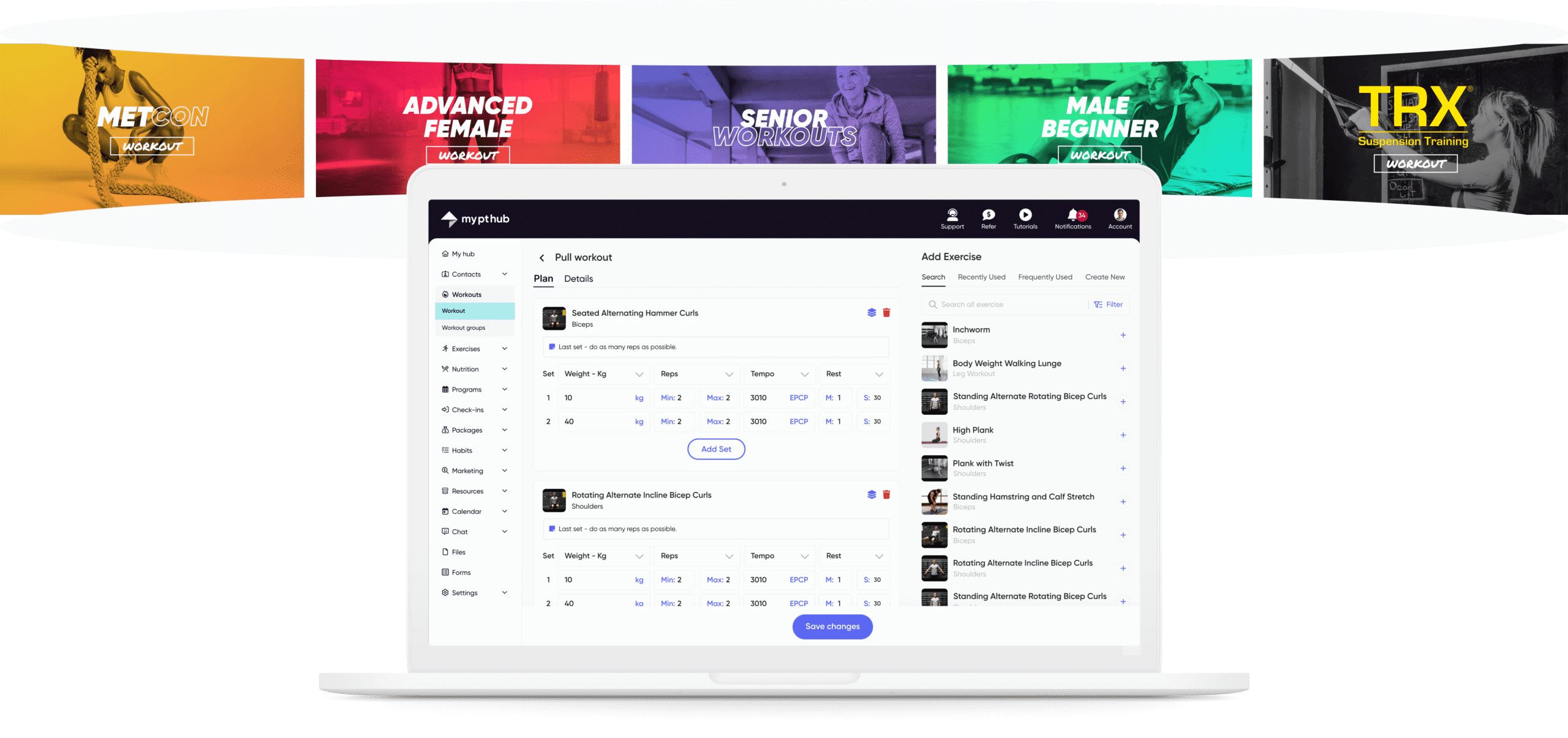 Personal Trainer Workout & Programme Design Software | My PT Hub
