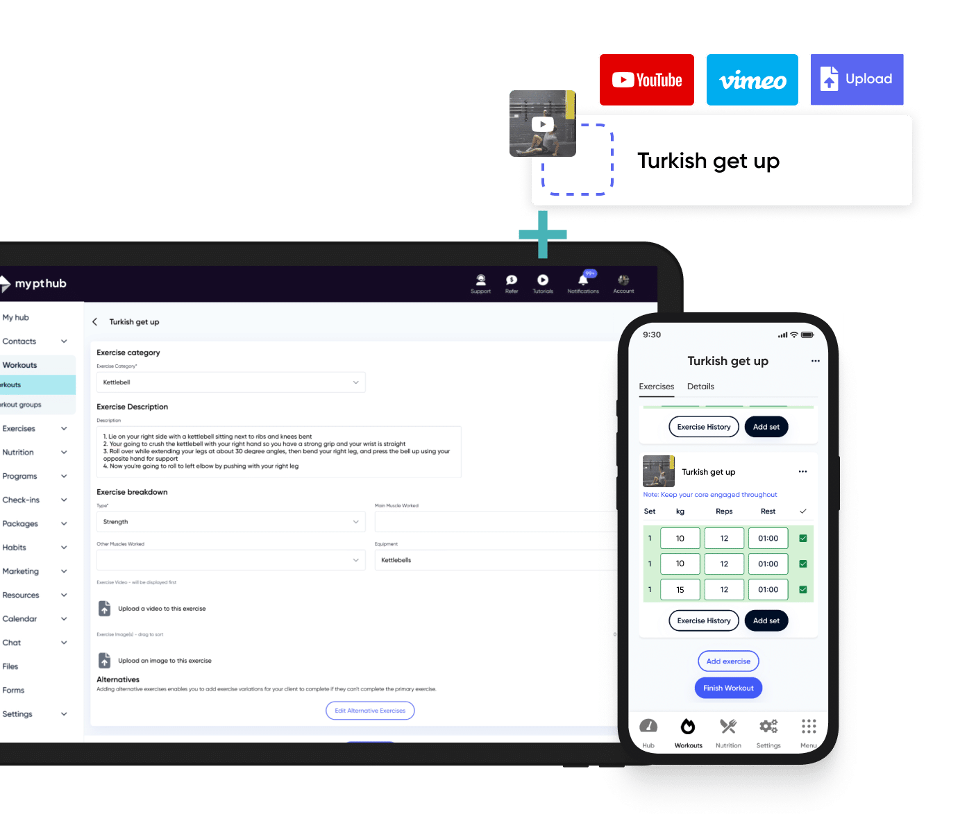 Workout Builder Software for Personal Trainers | My PT Hub