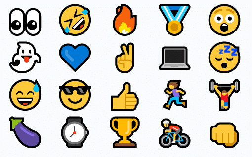 Grid of emojis